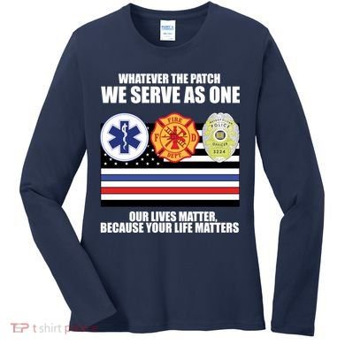 We Serve As One Our Lives Matter Women's Long Sleeve Shirt