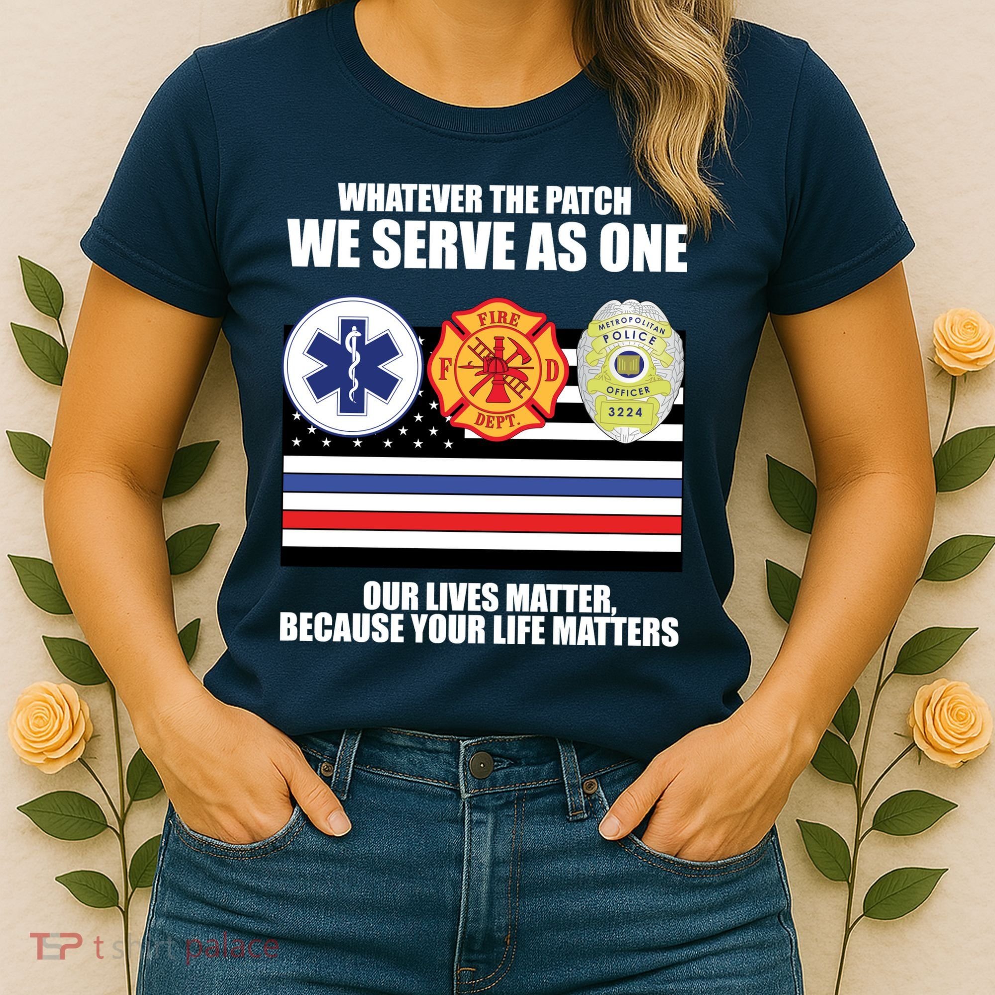 We Serve As One Our Lives Matter Women's T-Shirt