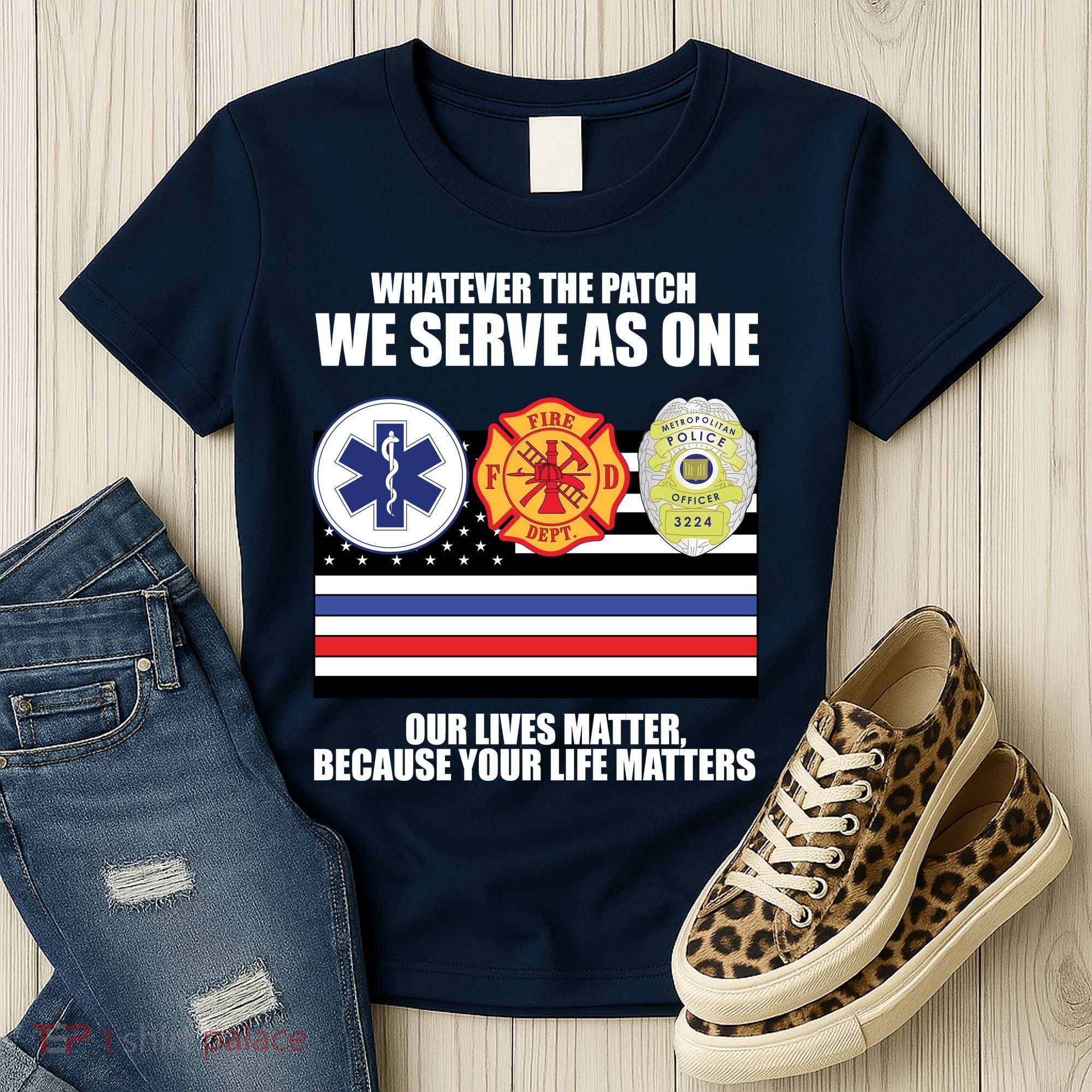 We Serve As One Our Lives Matter Women's T-Shirt