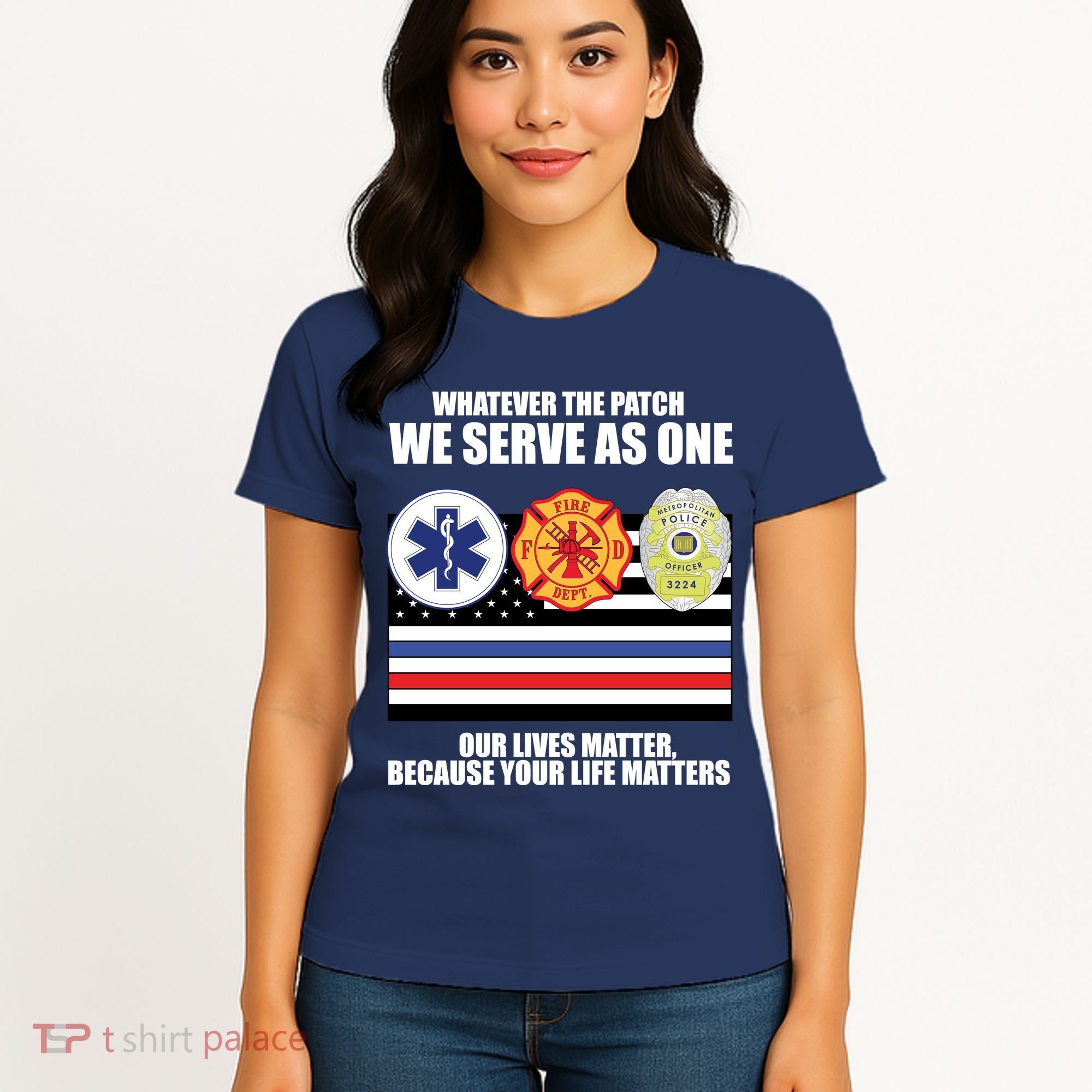 We Serve As One Our Lives Matter Women's T-Shirt