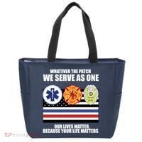 We Serve As One Our Lives Matter Tote Bag thumb 0
