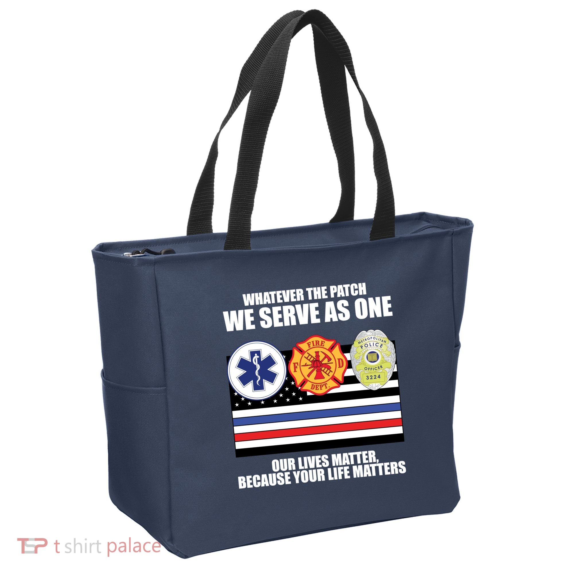 We Serve As One Our Lives Matter Tote Bag