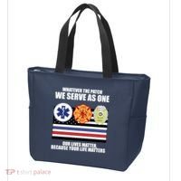 We Serve As One Our Lives Matter Tote Bag thumb 3