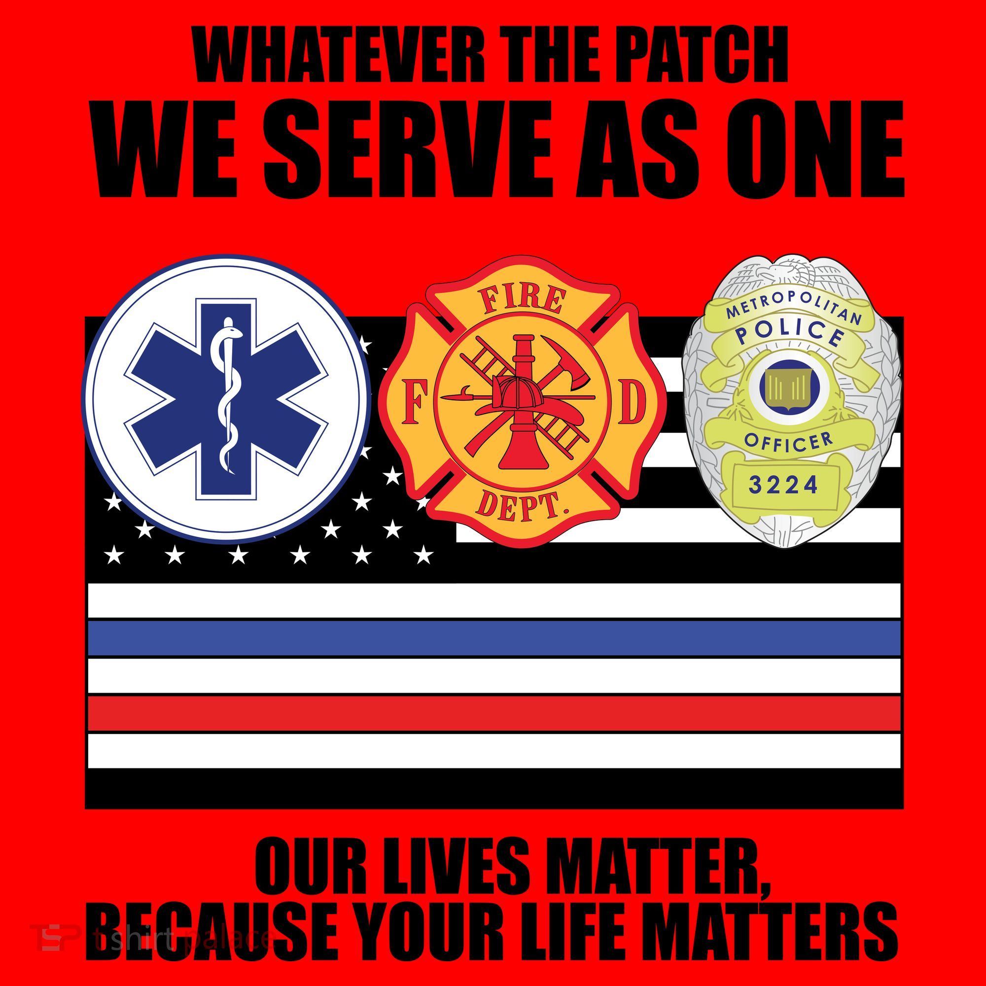 We Serve As One Our Lives Matter Santa Hat