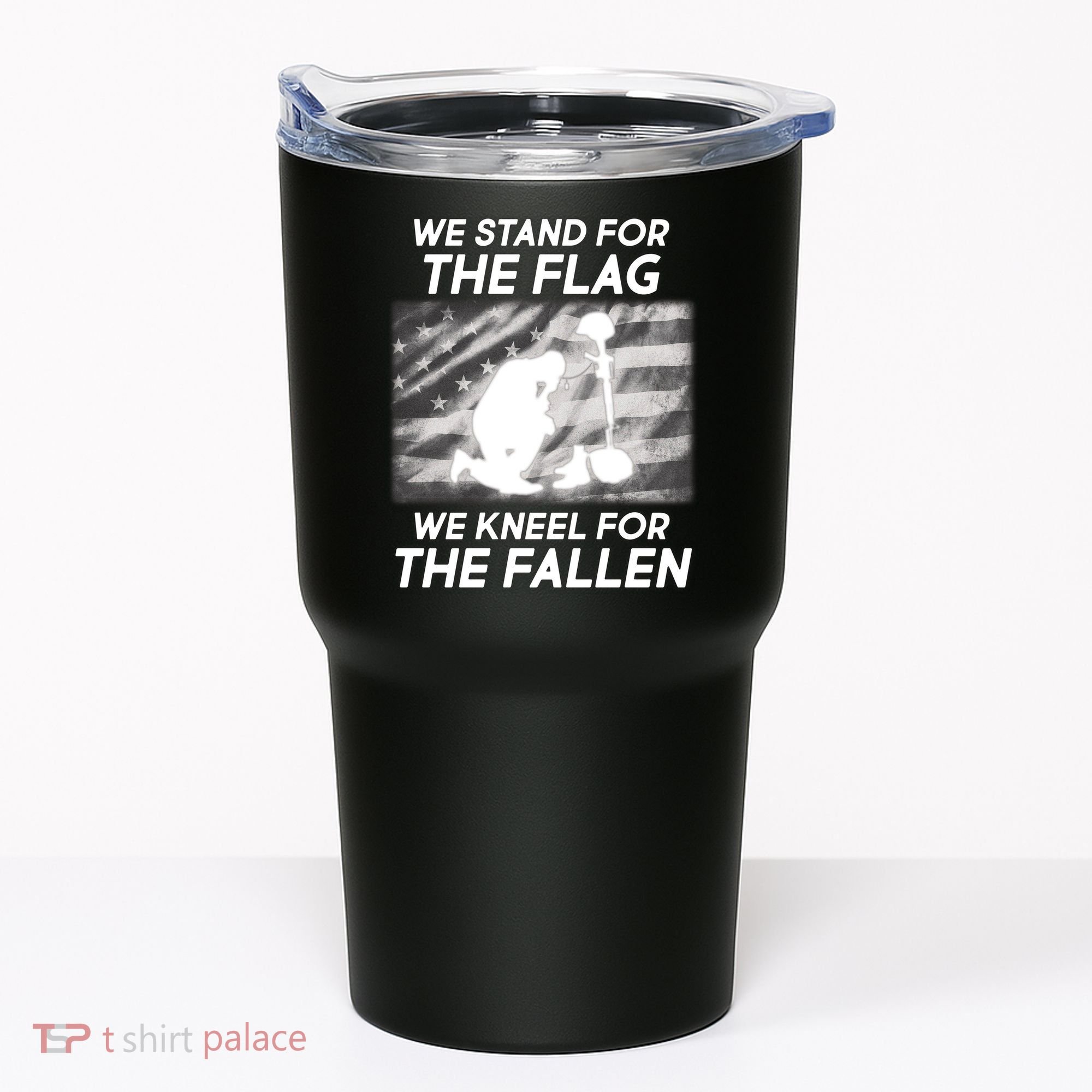 We Stand For The Flag We Kneel For The Fallen Tumbler