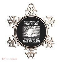 We Stand For The Flag We Kneel For The Fallen Ornament thumb 0