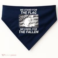 We Stand For The Flag We Kneel For The Fallen USA-Made Doggie Bandana thumb 0