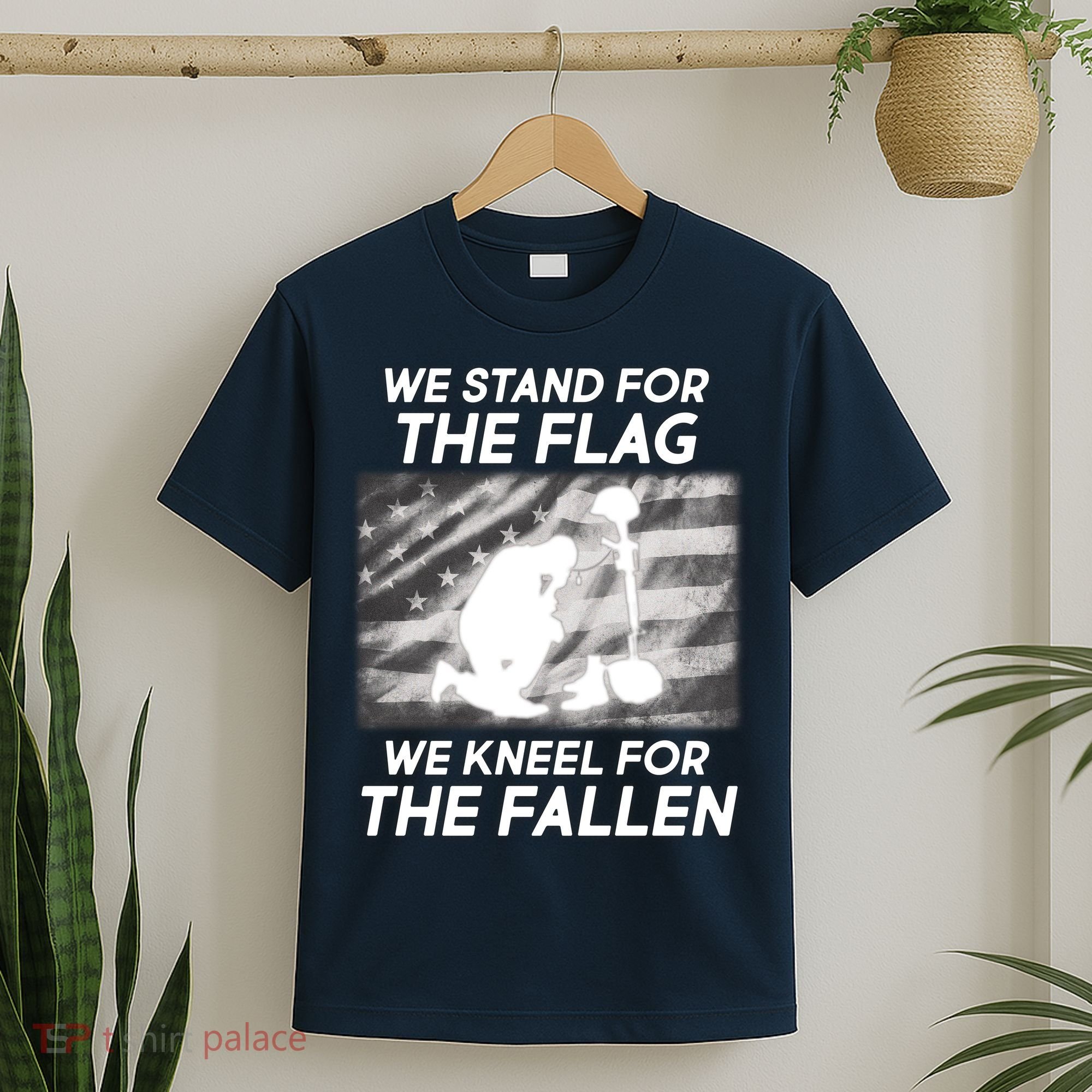 We Stand For The Flag We Kneel For The Fallen T-Shirt