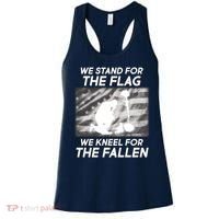 We Stand For The Flag We Kneel For The Fallen Women's Tank Top thumb 0