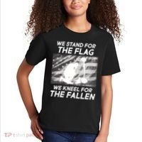 We Stand For The Flag We Kneel For The Fallen Kids T-Shirt thumb 2