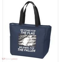 We Stand For The Flag We Kneel For The Fallen Tote Bag thumb 3