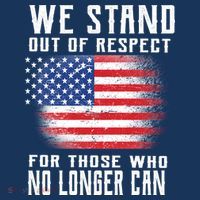 We Stand Out Of Respect For Those Who No Longer Can Women's Tank Top thumb 5