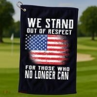We Stand Out Of Respect For Those Who No Longer Can Golf Towel thumb 1
