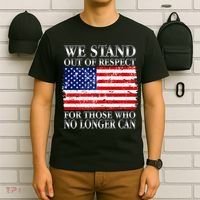 We Stand Out Of Respect Support Our Troops T-Shirt thumb 6