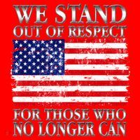 We Stand Out Of Respect Support Our Troops Santa Hat thumb 1
