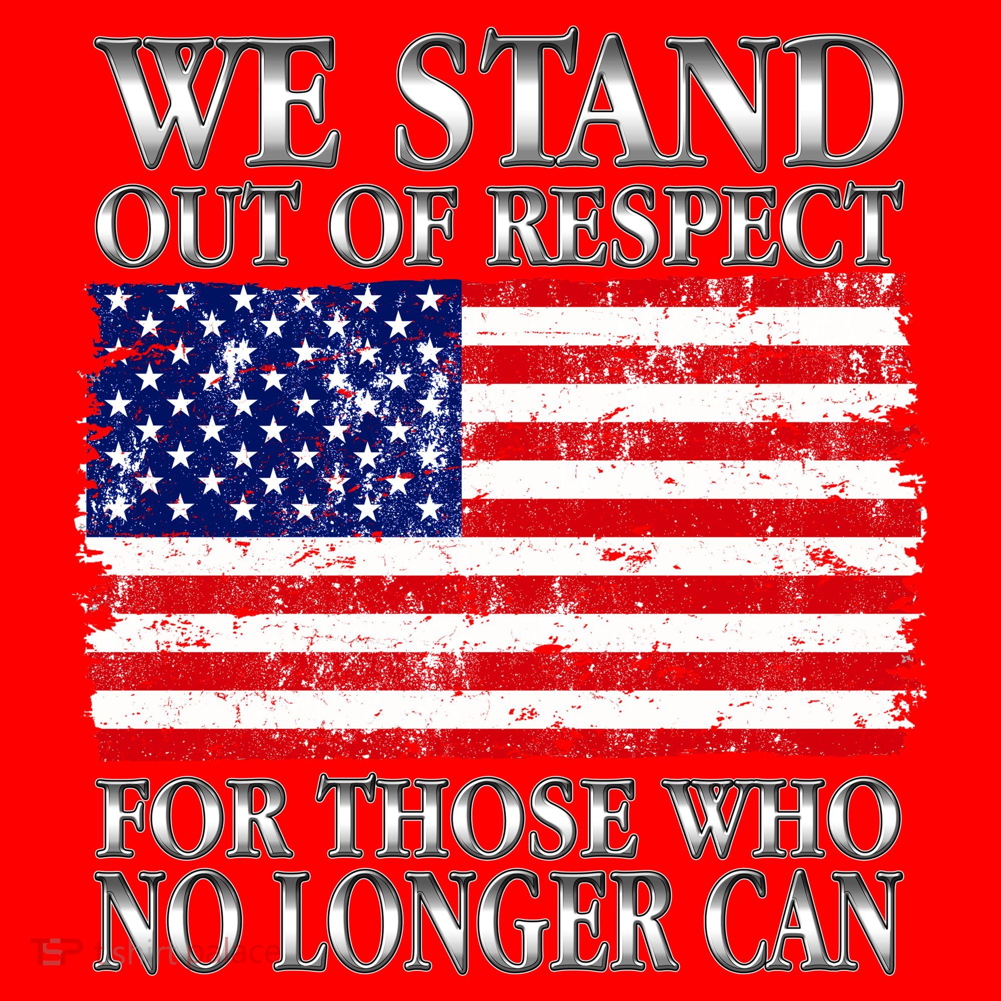 We Stand Out Of Respect Support Our Troops Santa Hat