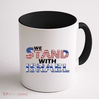 We Stand With Israel USA Coffee Mug thumb 1