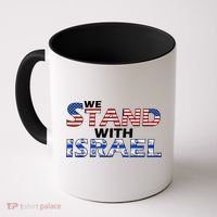 We Stand With Israel USA Coffee Mug thumb 0