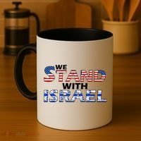 We Stand With Israel USA Coffee Mug thumb 4