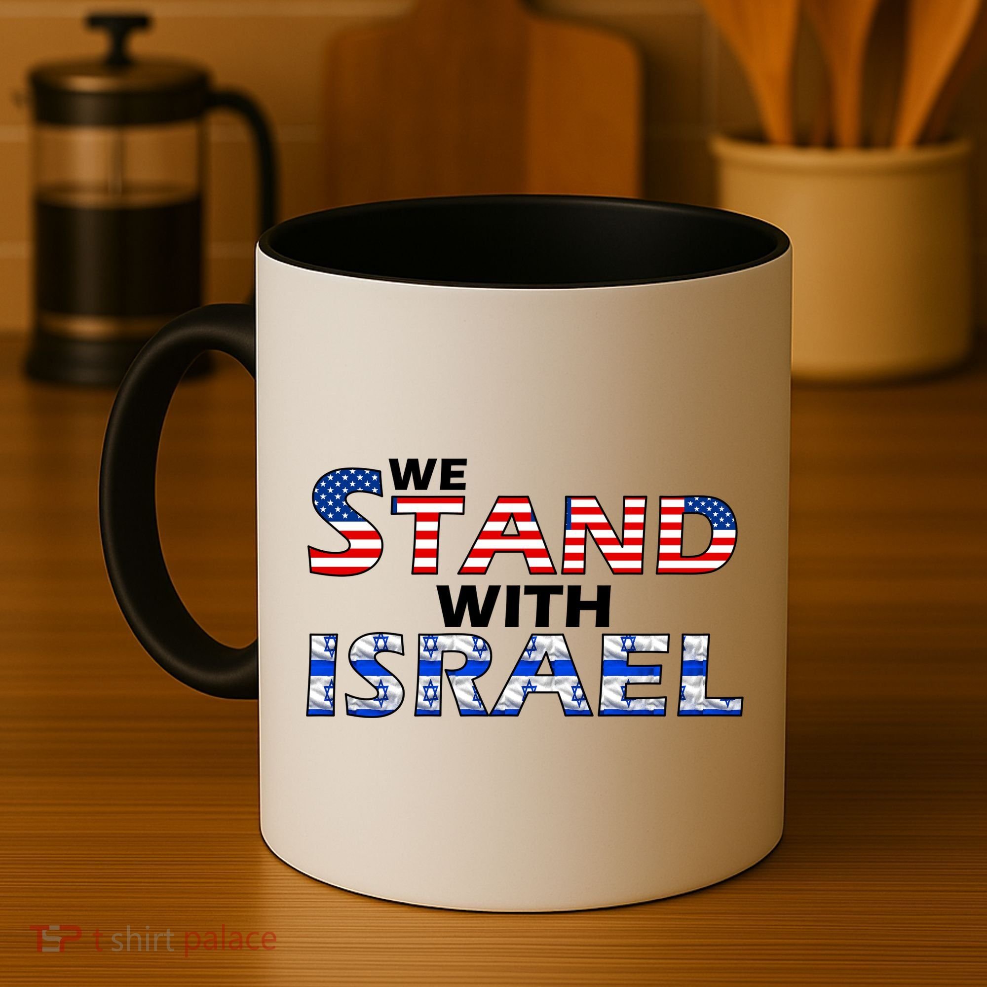 We Stand With Israel USA Coffee Mug