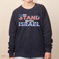 We Stand With Israel USA Women's Sweatshirt thumb 0