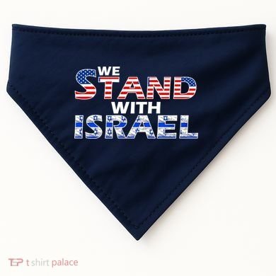 We Stand With Israel USA USA-Made Doggie Bandana