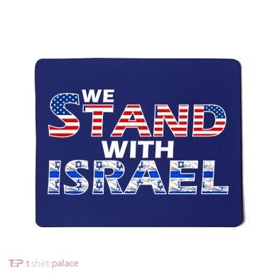 We Stand With Israel USA Mousepad