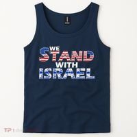 We Stand With Israel USA Tank Top thumb 2