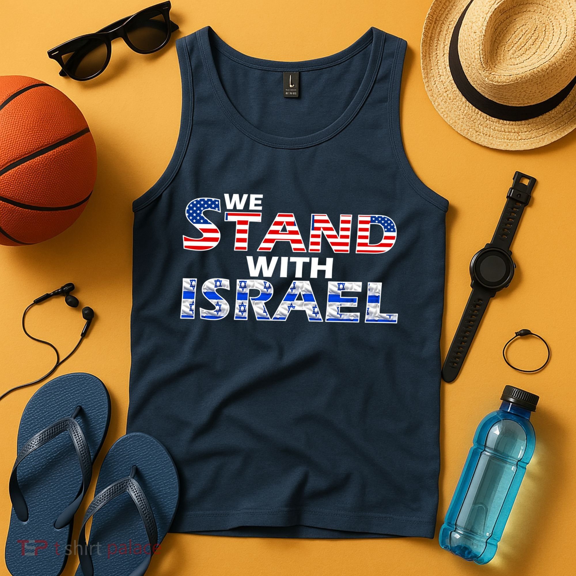 We Stand With Israel USA Tank Top