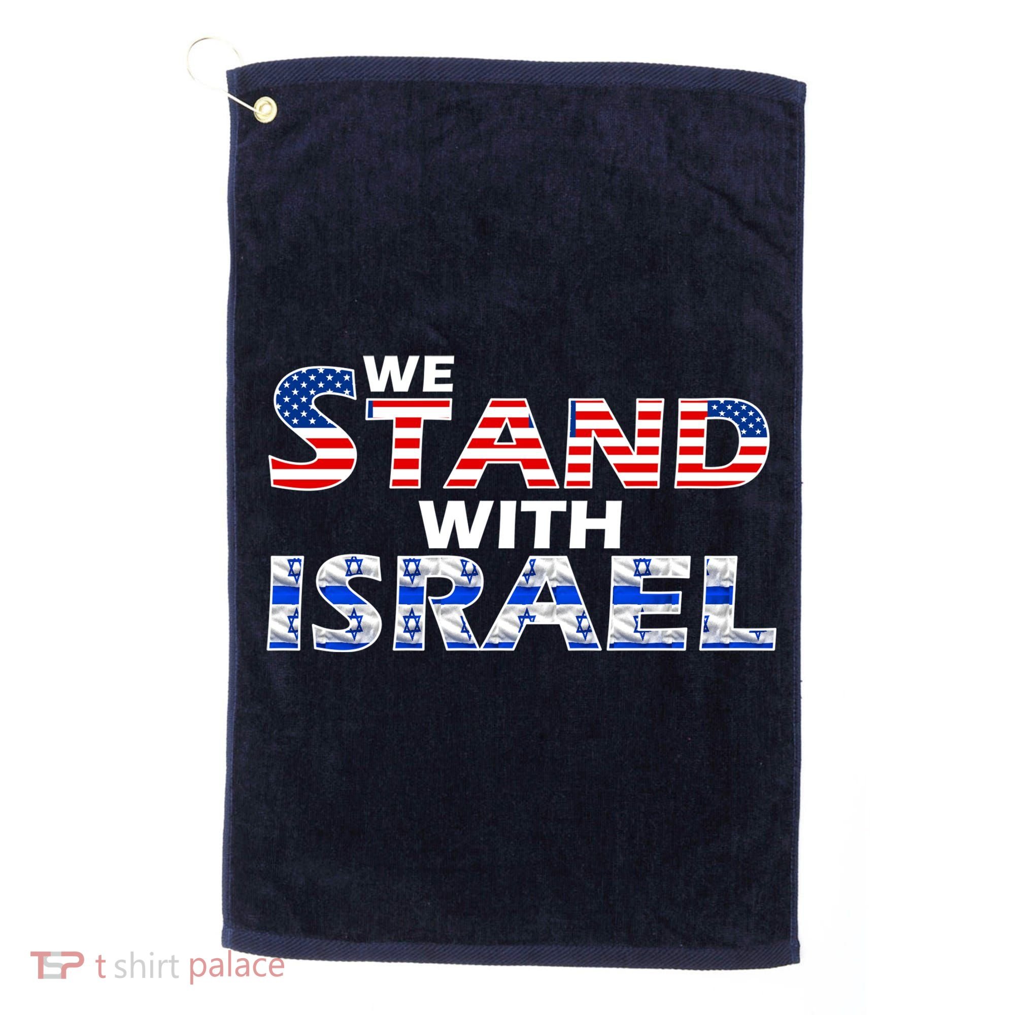 We Stand With Israel USA Golf Towel