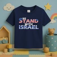 We Stand With Israel USA Toddler T-Shirt thumb 3