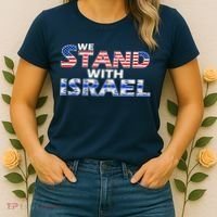 We Stand With Israel USA Women's T-Shirt thumb 2