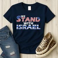 We Stand With Israel USA Women's T-Shirt thumb 3