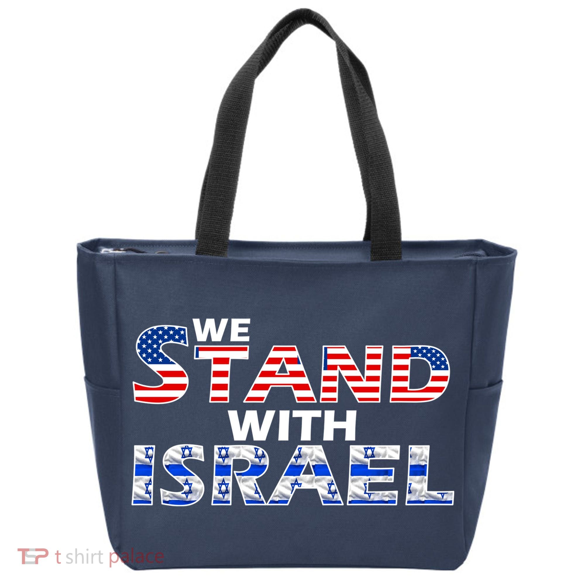 We Stand With Israel USA Tote Bag