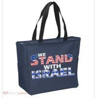 We Stand With Israel USA Tote Bag thumb 2