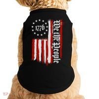 We The People 1776 Distressed USA American Flag Doggie Tank thumb 0