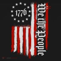 We The People 1776 Distressed USA American Flag Sweatshirt thumb 3