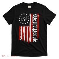 We The People 1776 Distressed USA American Flag T-Shirt thumb 0