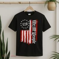 We The People 1776 Distressed USA American Flag T-Shirt thumb 2