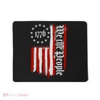 We The People 1776 Distressed USA American Flag Mousepad thumb 0