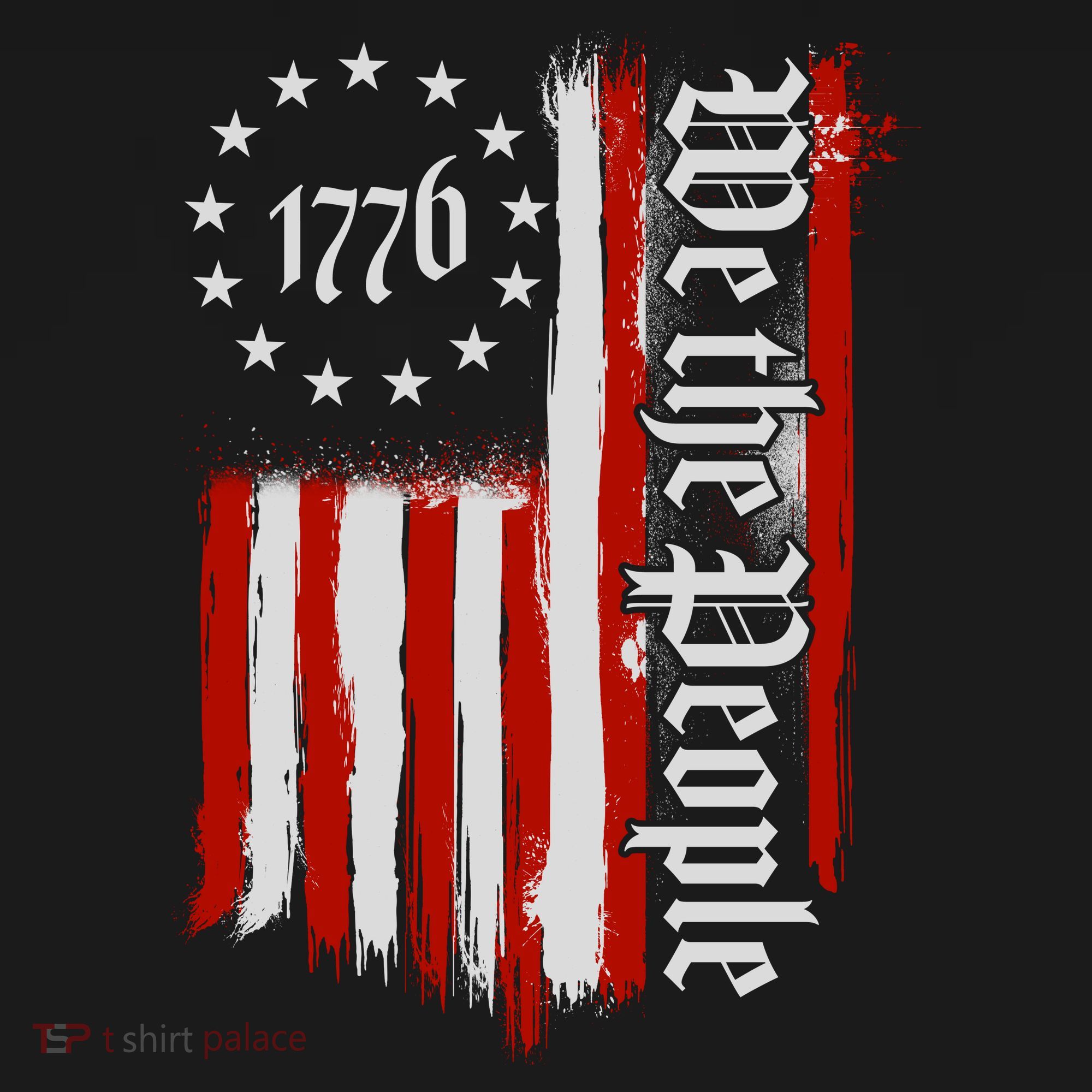 We The People 1776 Distressed USA American Flag Mousepad