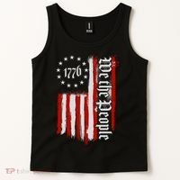 We The People 1776 Distressed USA American Flag Tank Top thumb 2