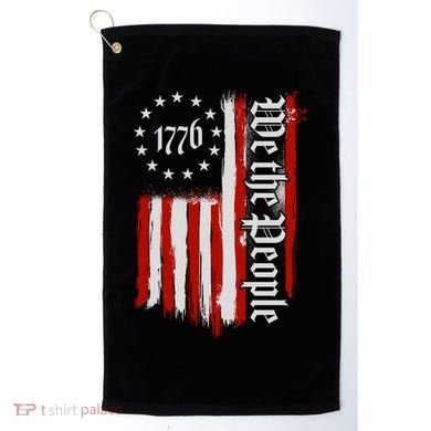 We The People 1776 Distressed USA American Flag Golf Towel