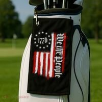 We The People 1776 Distressed USA American Flag Golf Towel thumb 2