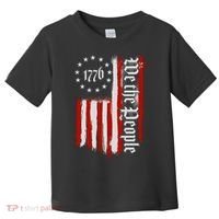 We The People 1776 Distressed USA American Flag Toddler T-Shirt thumb 0