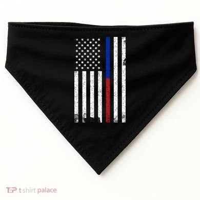 We The People Holsters  American Flag Thin Blue-Red Line USA-Made Doggie Bandana