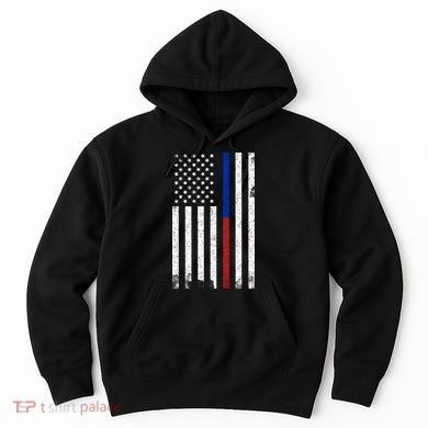We The People Holsters  American Flag Thin Blue-Red Line Hoodie