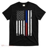We The People Holsters  American Flag Thin Blue-Red Line T-Shirt thumb 0