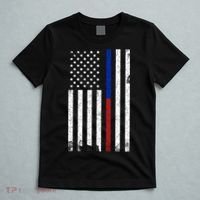 We The People Holsters  American Flag Thin Blue-Red Line T-Shirt thumb 5