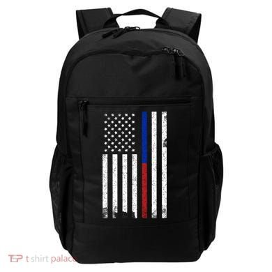 We The People Holsters  American Flag Thin Blue-Red Line Backpack